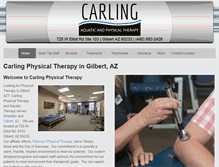 Tablet Screenshot of gilbertazphysicaltherapy.com